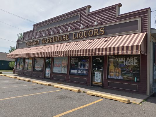 Storefront awning install