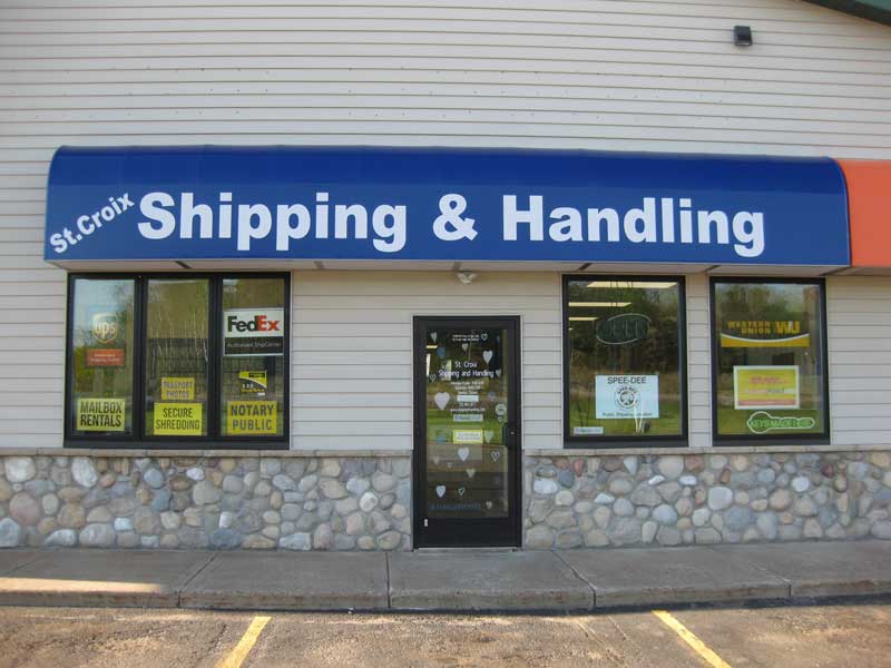 Custom Awning for St. Croix Shipping & Handling